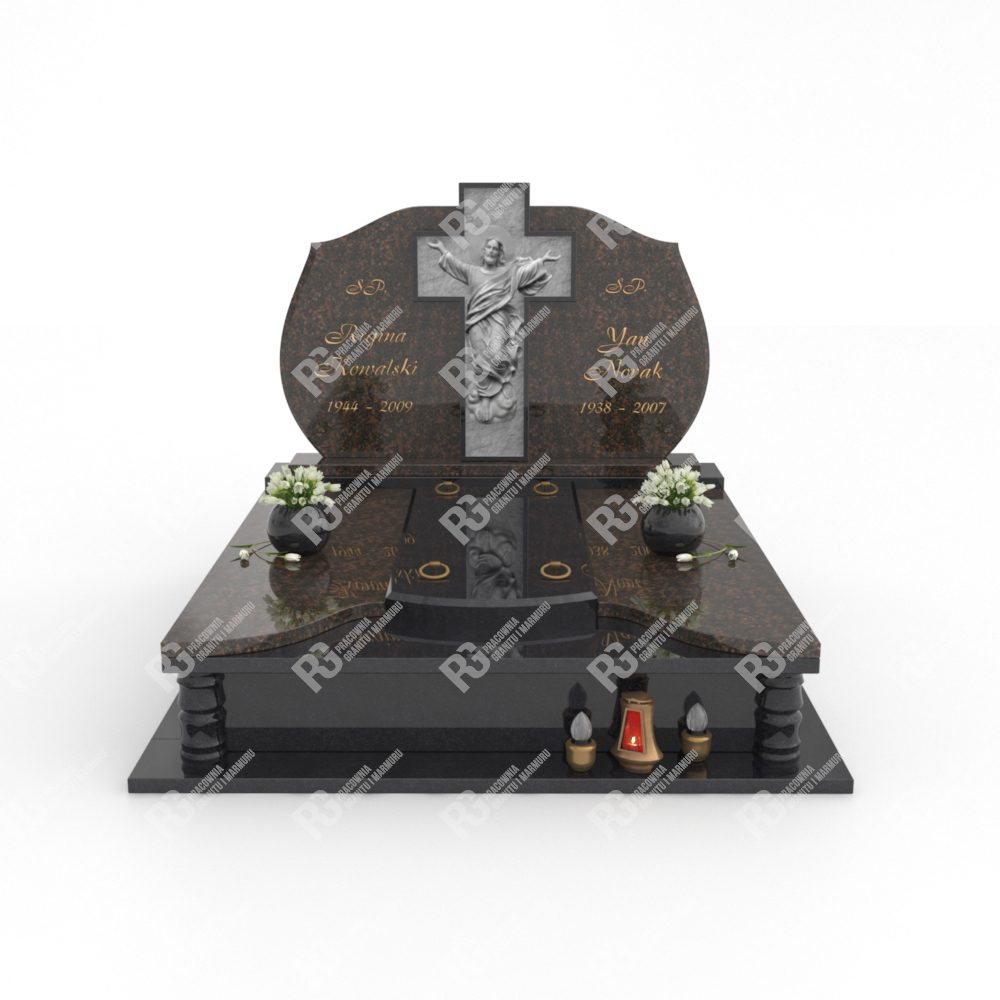 Doppelgrabmal mit Skulptur von Jesus Christus CK 25+360 – photo №4