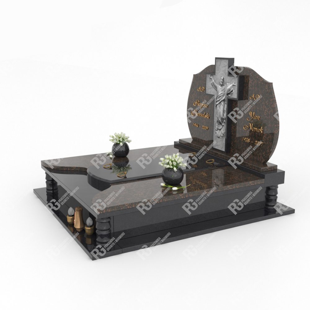 Doppelgrabmal mit Skulptur von Jesus Christus CK 25+360 – photo №2