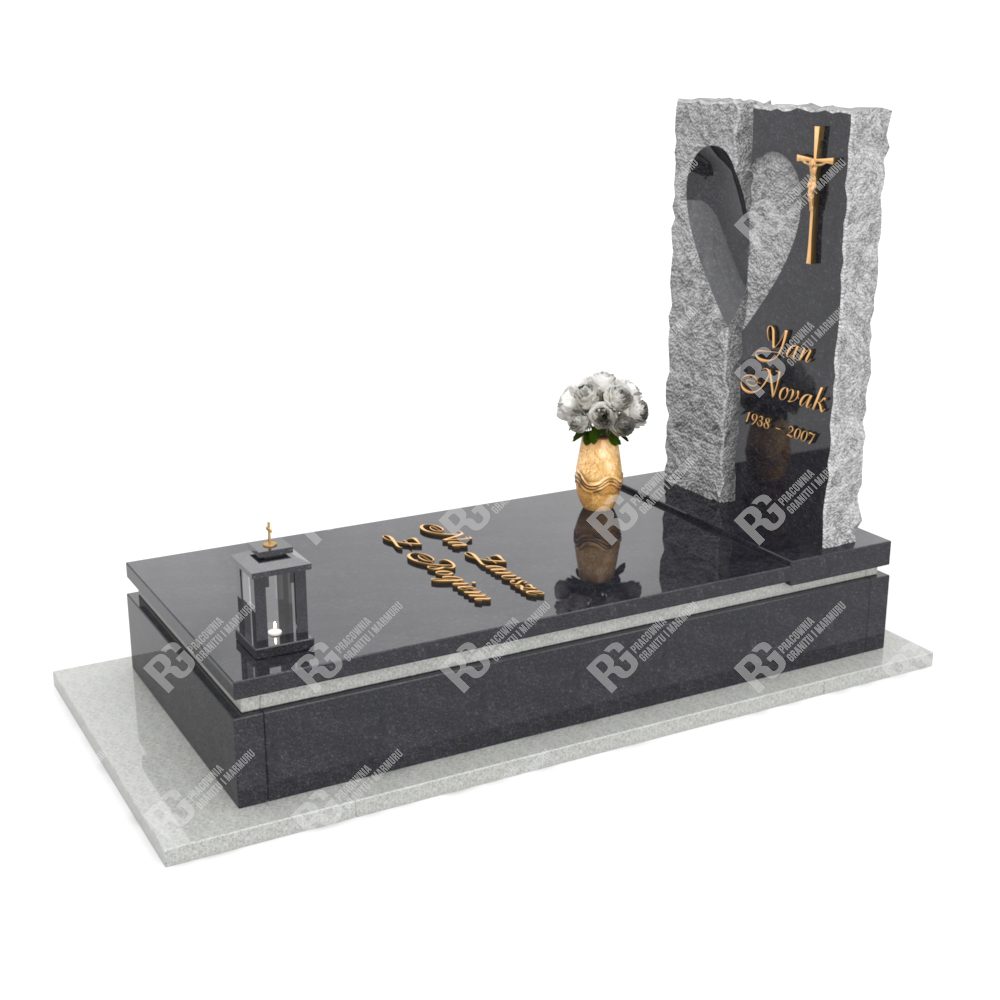 Einzelgrabstein mit Skulptur in Herzform K 3+360 – photo №11