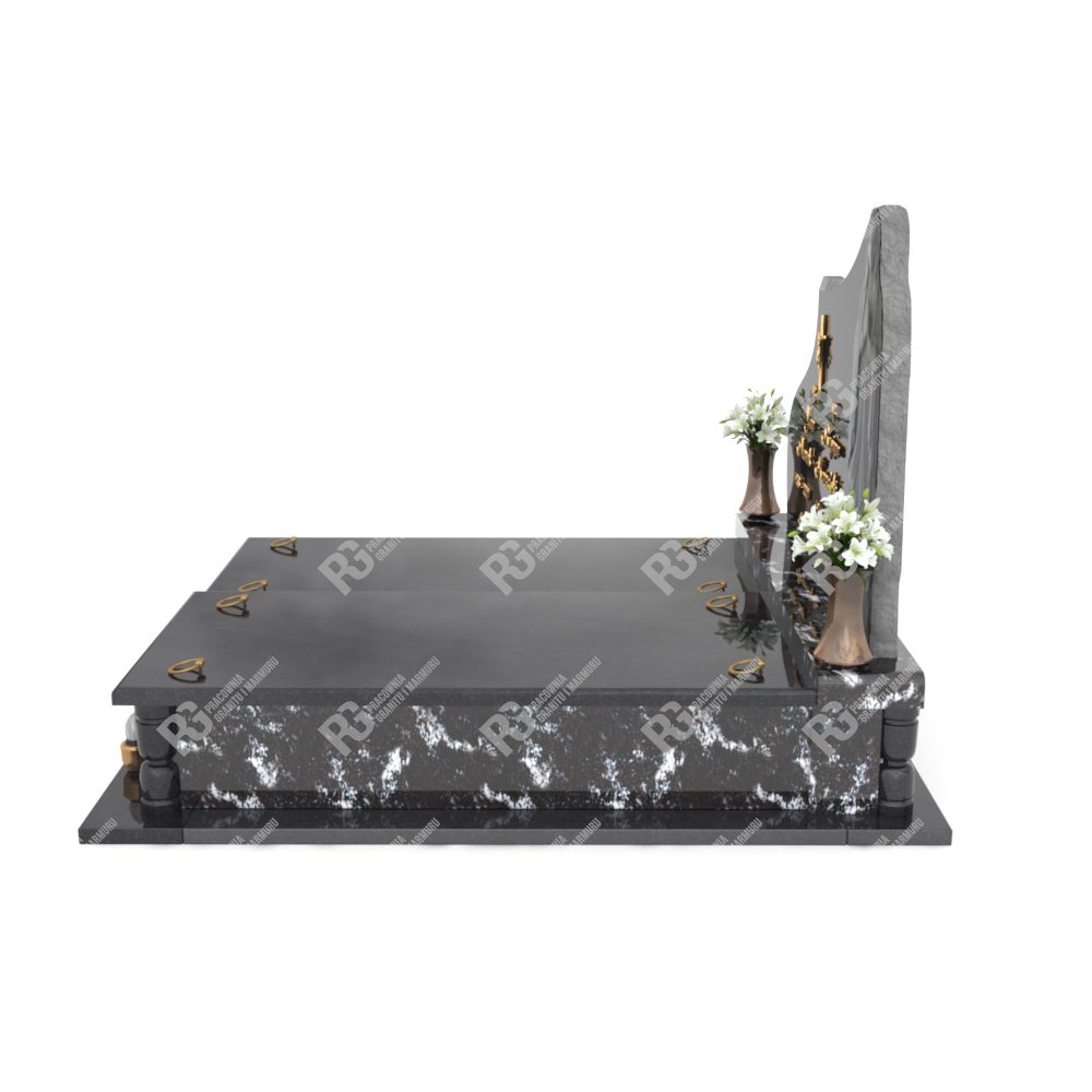 Doppelgrabstein mit Skulptur der Mutter Gottes CK 12+360 – photo №1