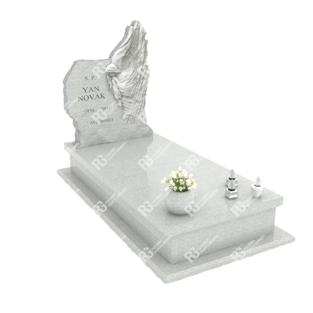 Einzel-Kindergrabstein mit Engelsfigur CK 10+360 – photo №1