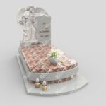 Einzelgrabstein mit Engelskulptur mit Flügeln CK 1 Foto 34