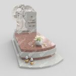 Einzelgrabstein mit Engelskulptur mit Flügeln CK 1 Foto 36