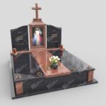 Doppelgrabstein mit Glasmalerei Jesu KD 19 Foto 37