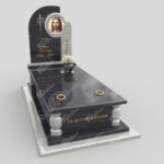 Einzelgrabmal mit Buntglas Jesus K 26 Foto 37