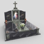 Doppelgrabstein mit Glasmalerei Jesu KD 19 Foto 39