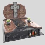 Doppelgrabmal mit Skulptur von Jesus Christus CK 25 Foto 40
