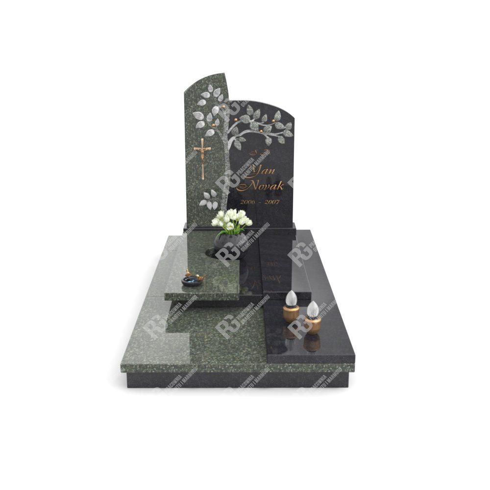 Kindergrabstein mit Baumskulptur D 6+360 – photo №4