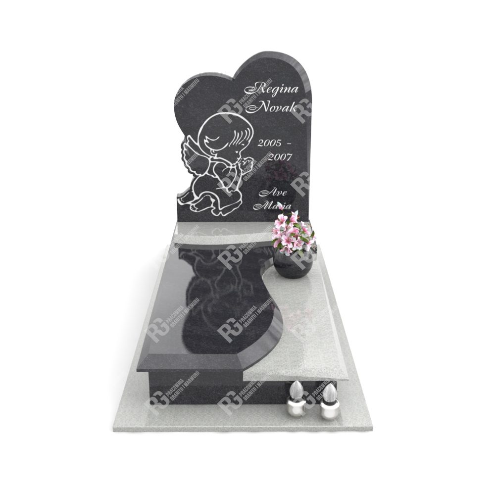 Kindergrabstein mit Skulptur D 2+360 – photo №9