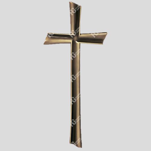 Eleganntes Bronzekreuz für den Friedhof auf das Grabmal 23-320.30