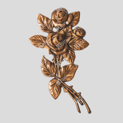 Grabsteindekoration - Grabschmuck für Friedhofsmonumente (Bronzeelement 29-124.14)