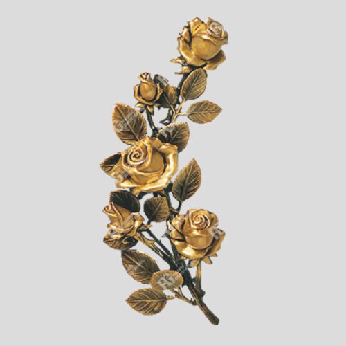Grabsteindekoration - Grabschmuck für Friedhofsmonumente - Bronzeelement 29-351.27