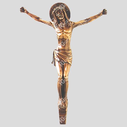Elegantes Bronzekreuz für den Friedhof auf das Grabmal 30-000.16