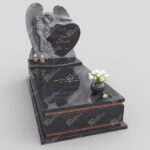 Kindergrabstein mit Engelsfigur mit Flügeln D 1 Foto 36