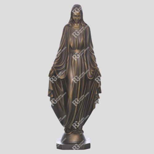 Muttergottesfigur für den Friedhof auf das Grabmal (Skulptur MBM-60-BR-W)