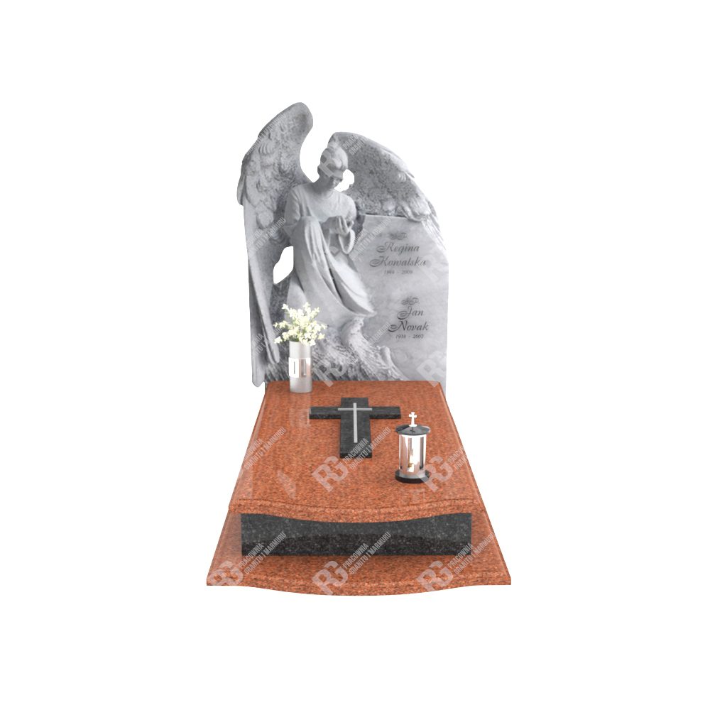 Einzelgrabstein mit Engelsfigur mit Flügeln CK 18+360 – photo №11