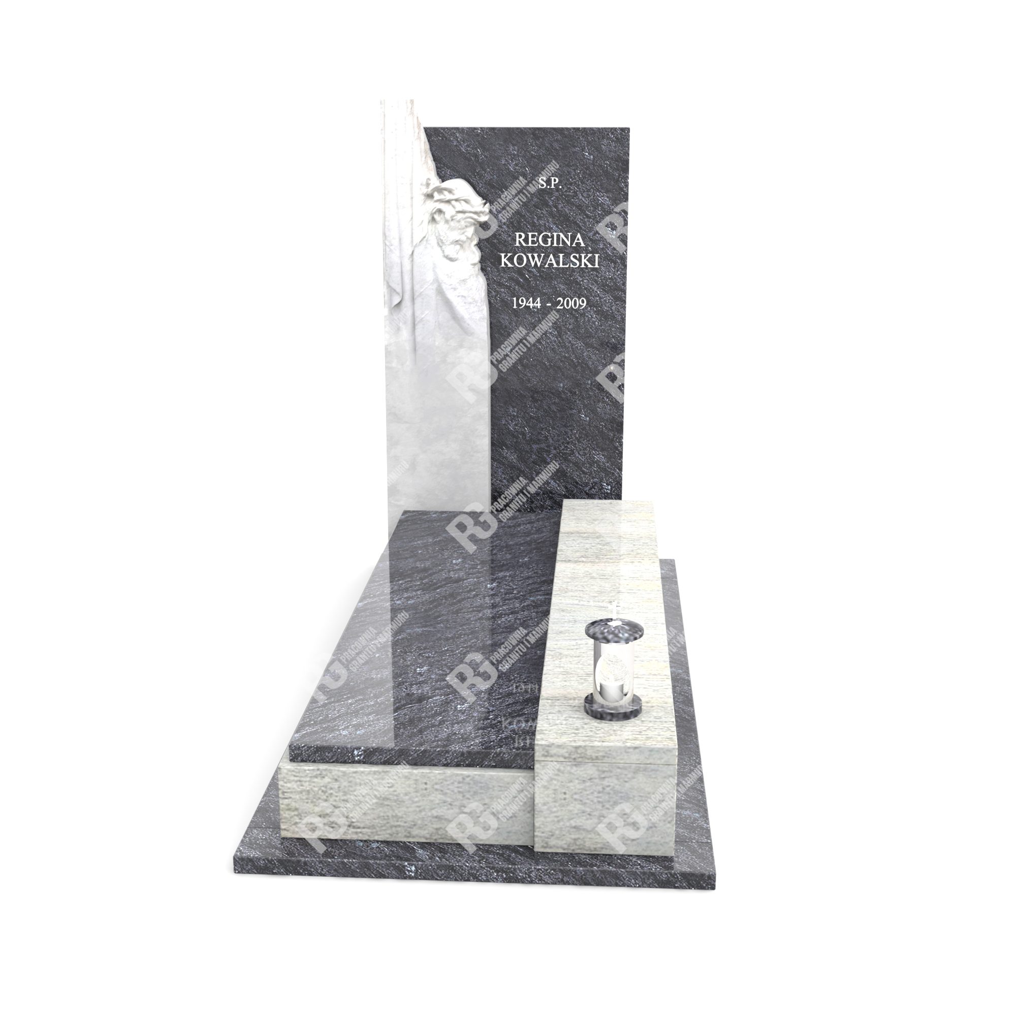 Einzelgrabstein mit Skulptur von Jesus Christus CK 15+360 – photo №12