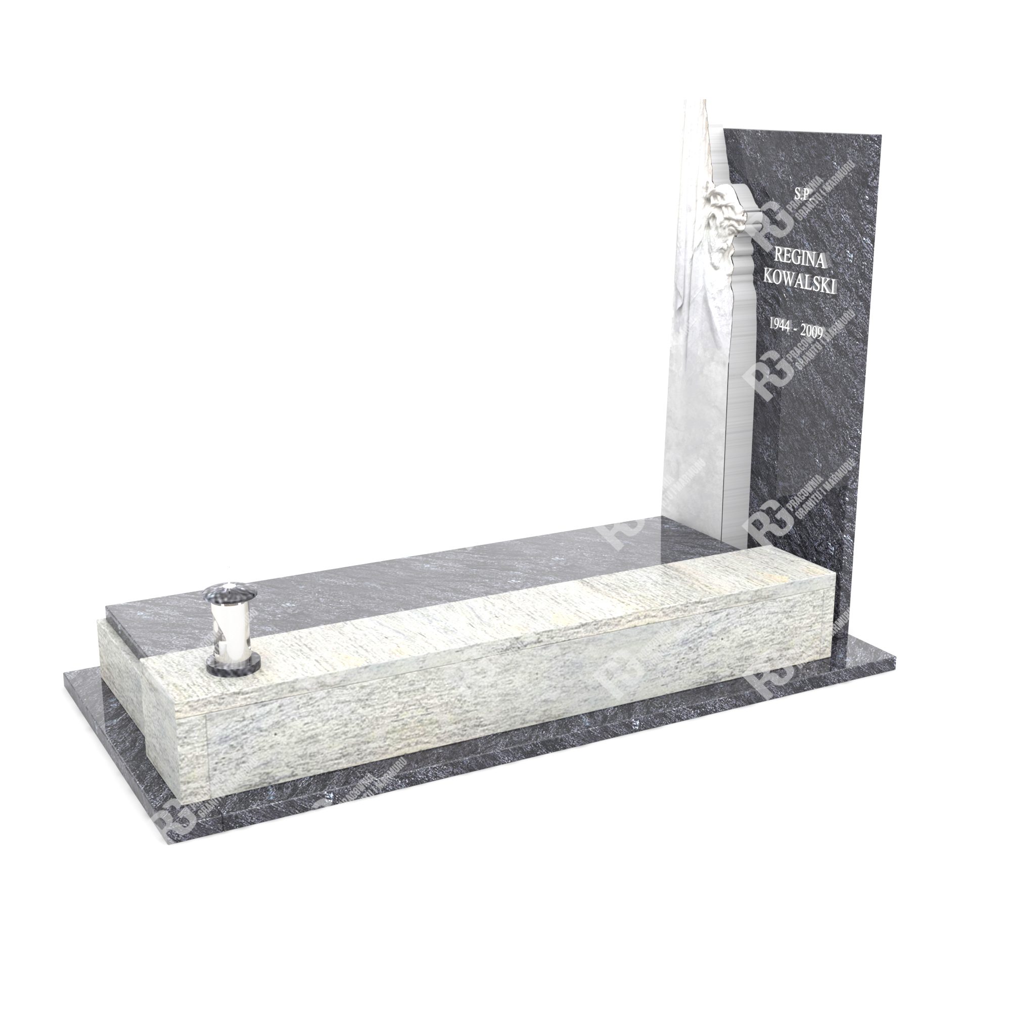 Einzelgrabstein mit Skulptur von Jesus Christus CK 15+360 – photo №10