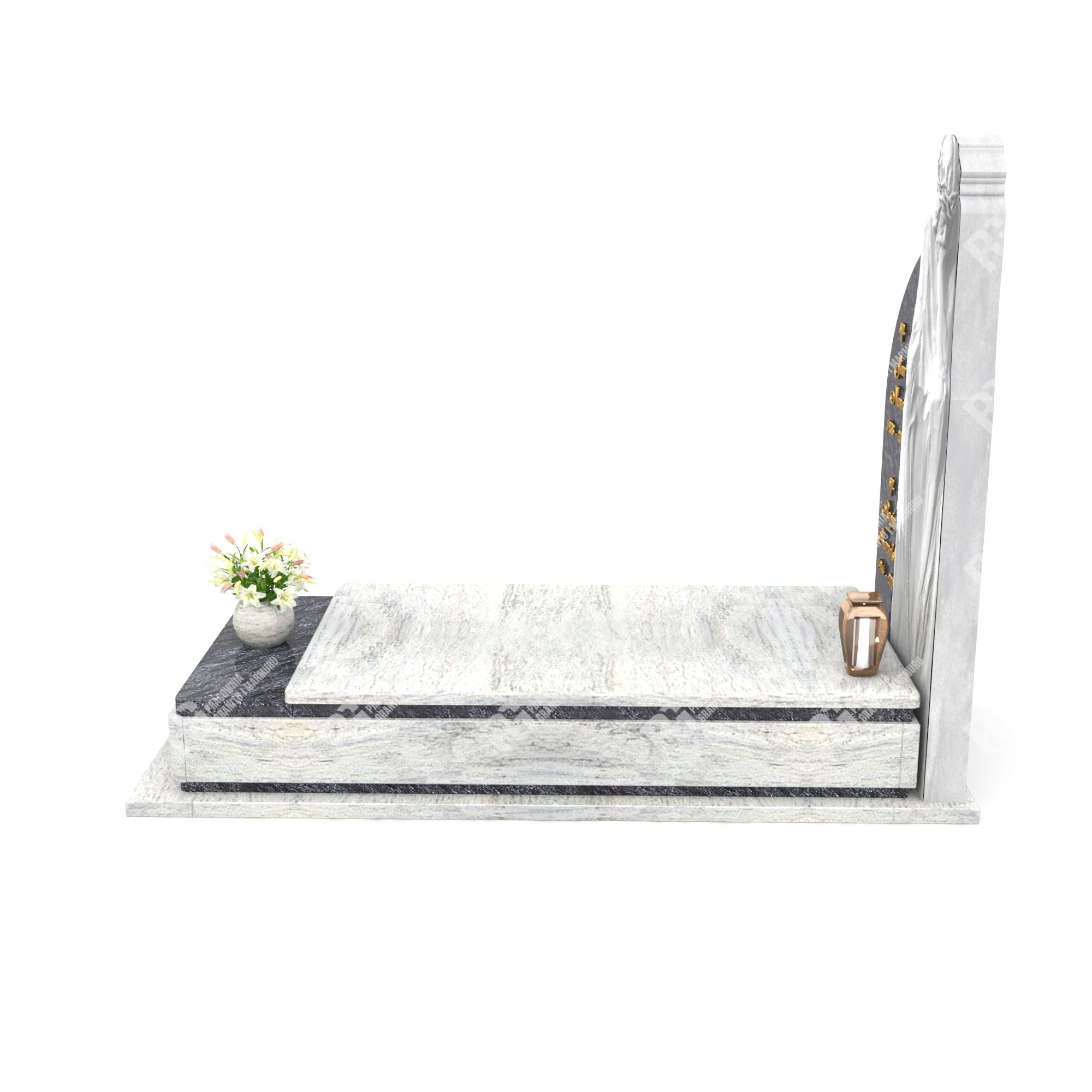 Moderner Einzelgrabstein mit Skulptur CK 19+360 – photo №8