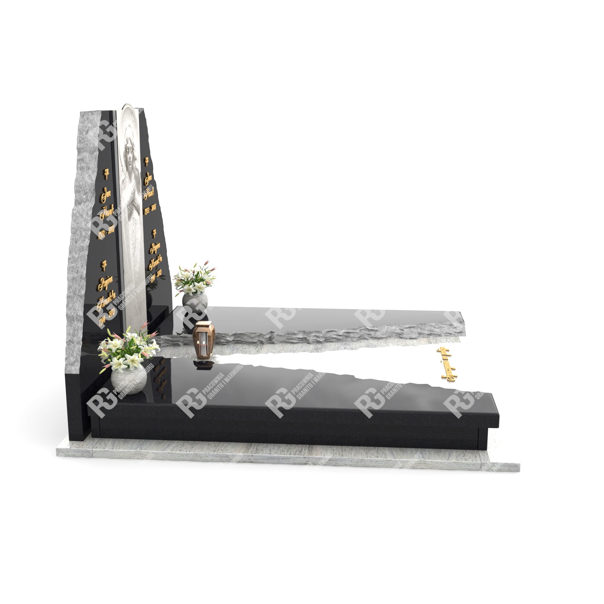Doppelgrabmal mit Skulptur CK 28+360 – photo №1