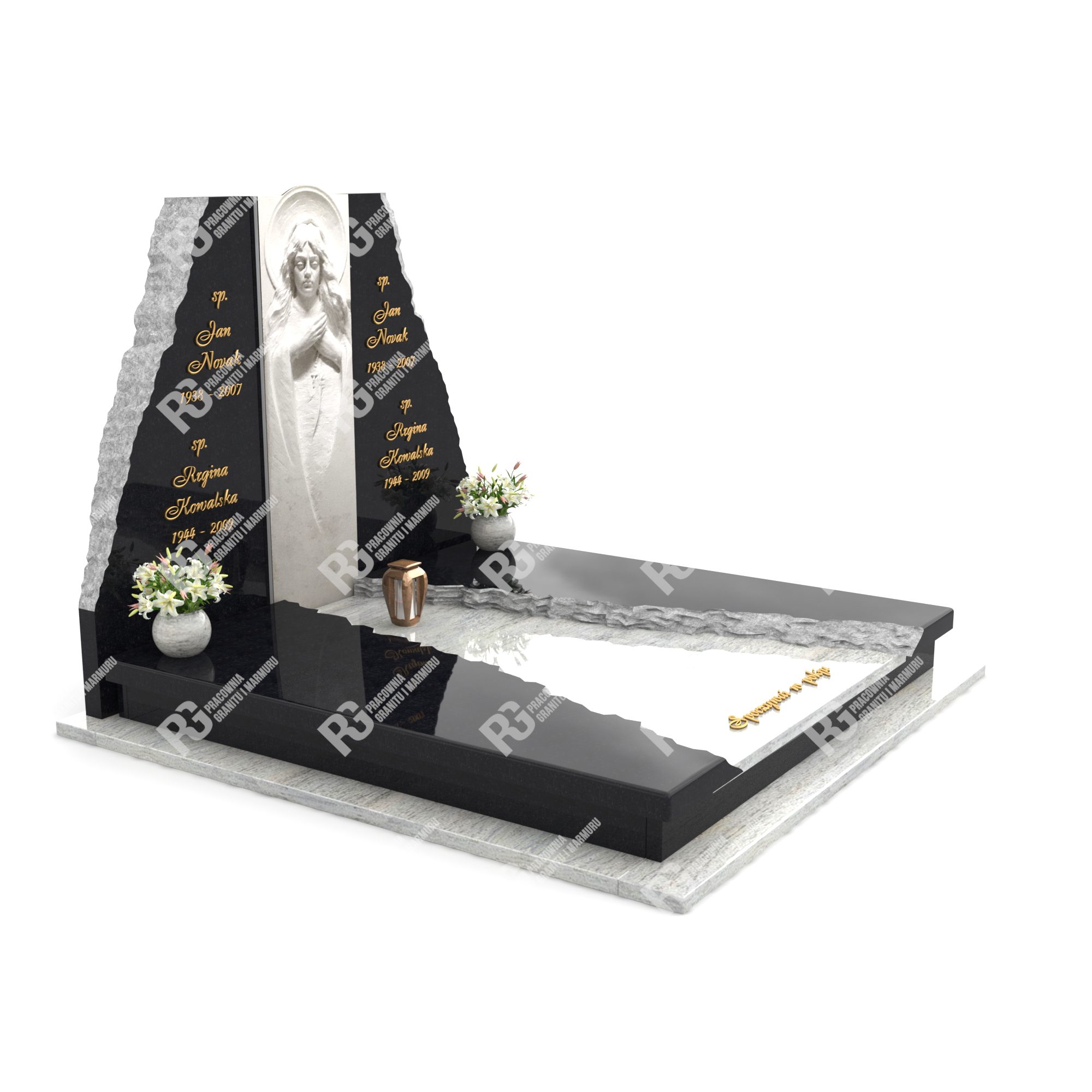Doppelgrabmal mit Skulptur CK 28+360 – photo №12