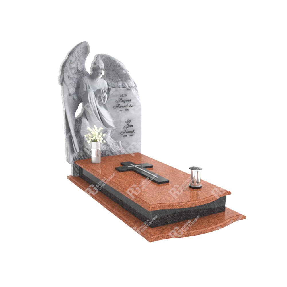 Einzelgrabstein mit Engelsfigur mit Flügeln CK 18+360 – photo №12