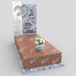 Einzelgrabstein mit Skulptur der Mutter Gottes aus Marmor CK 16 Foto 34