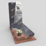 Einzelgrabstein mit Skulptur der Muttergottes aus Marmor CK 26 Foto 34