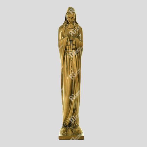 Muttergottesfigur für den Friedhof auf den Grabstein (Skulptur MBN-55-BR-La)
