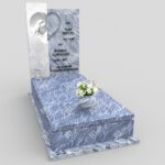 Einzelgrabstein mit Skulptur der Mutter Gottes aus Marmor CK 16 Foto 35
