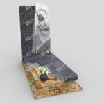 Einzelgrabstein mit Skulptur der Muttergottes aus Marmor CK 26 Foto 36