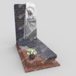 Einzelgrabstein mit Skulptur der Muttergottes aus Marmor CK 26 Foto 37