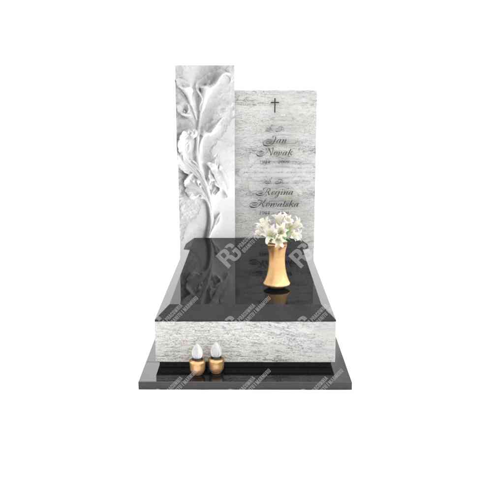Einzelgrabstein mit Calla-Skulptur CK 21+360 – photo №11