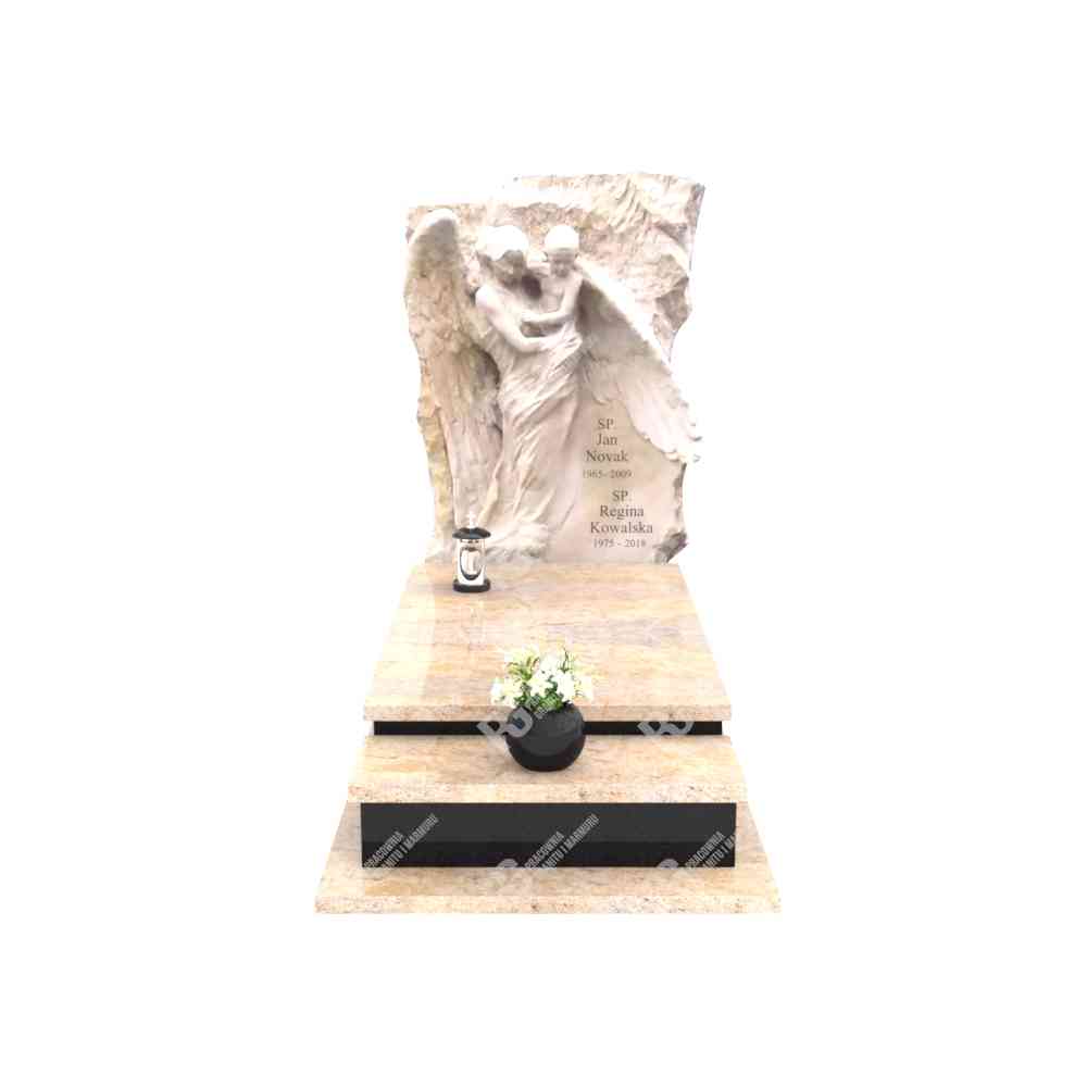 Moderner Einzelgrabstein mit Skulptur CK 31+360 – photo №11
