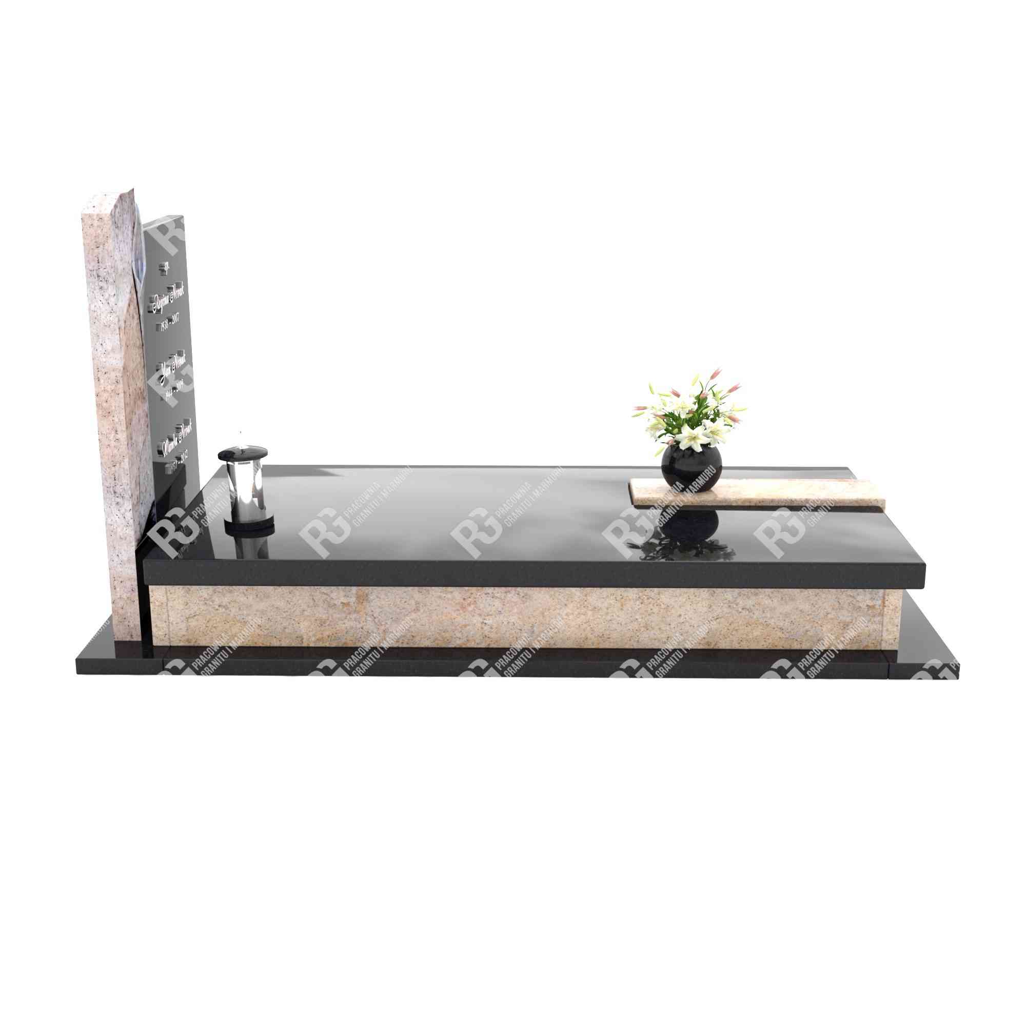 Einzelgrabstein mit Calla-Skulptur CK 29+360 – photo №11