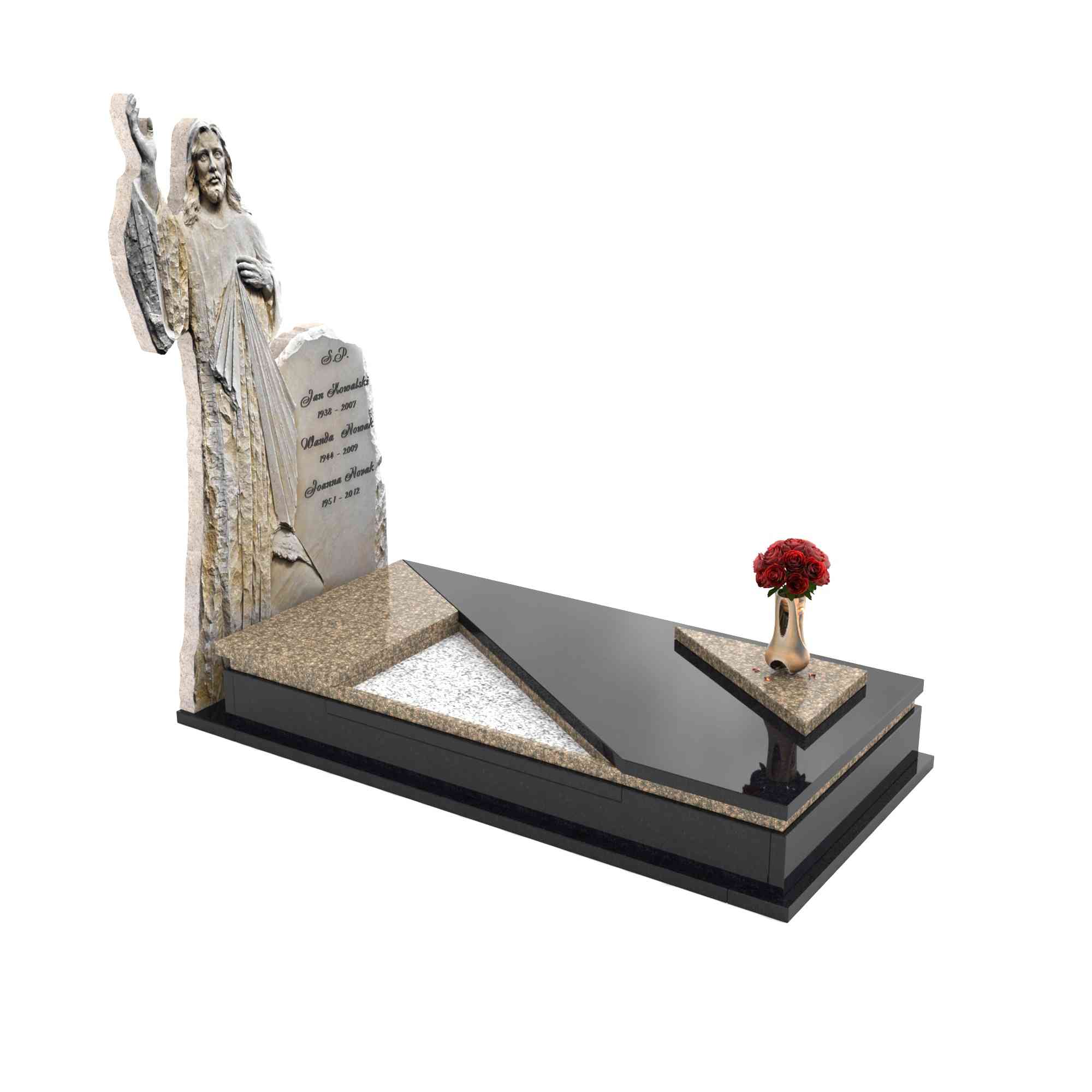 Einzelgrabstein mit Skulptur von Jesus Christus CK 44+360 – photo №10