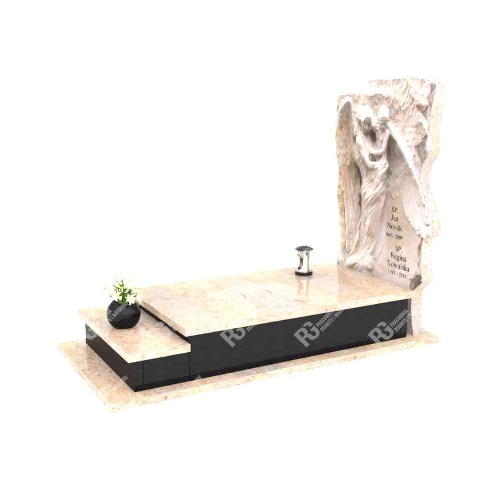 Moderner Einzelgrabstein mit Skulptur CK 31+360 – photo №9