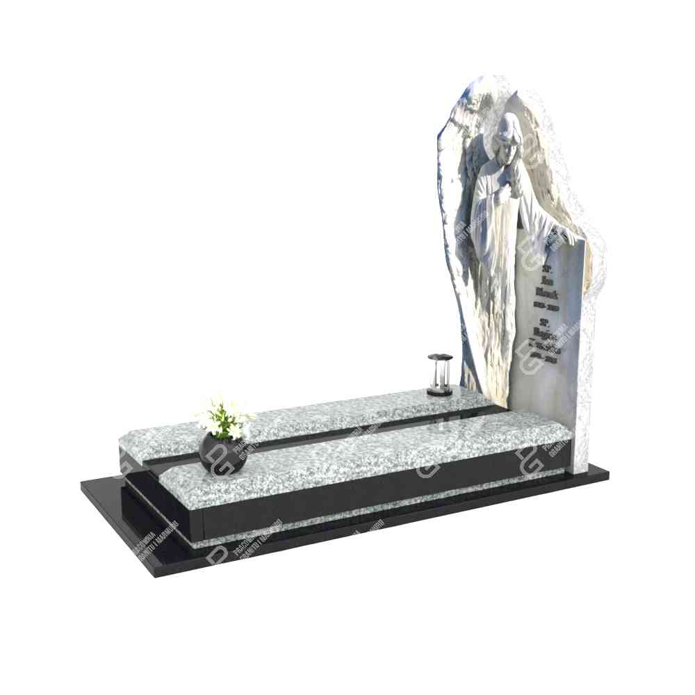 Einzelgrabstein mit Engelsfigur mit Flügeln CK 42+360 – photo №9
