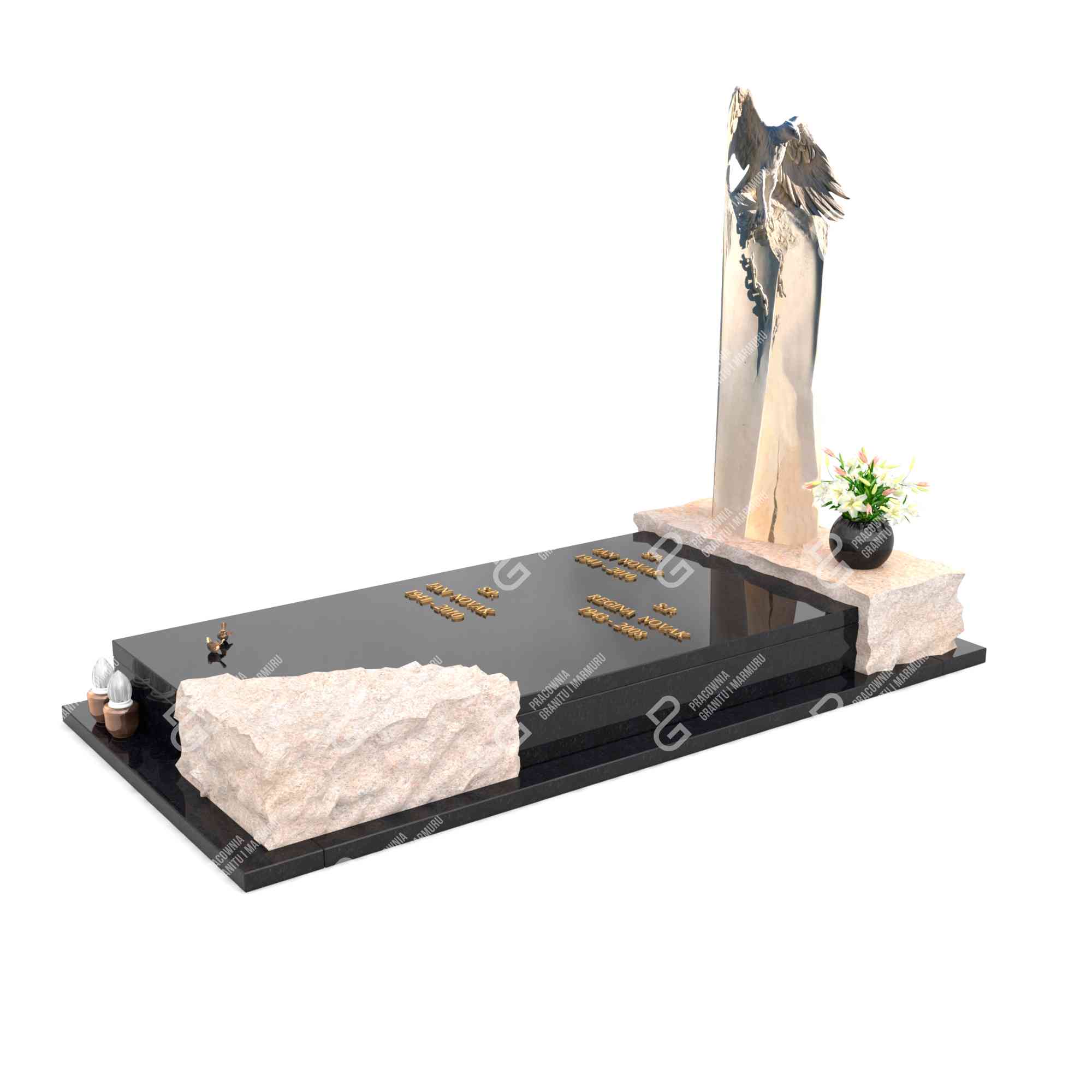 Einzelgrabstein mit Adlerskulptur CK 40+360 – photo №8