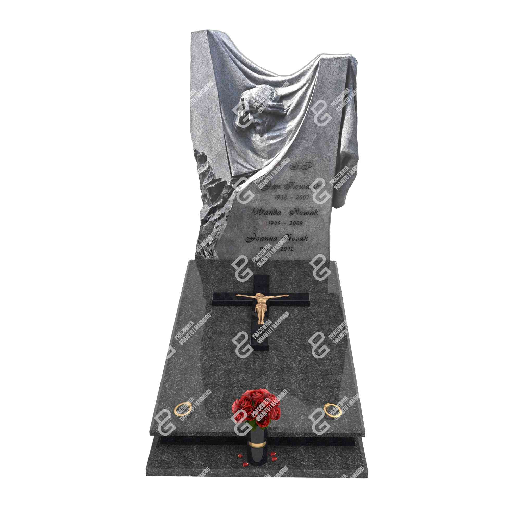 Einzelgrab mit Skulptur des gekreuzigten Jesus Christus CK 47+360 – photo №8