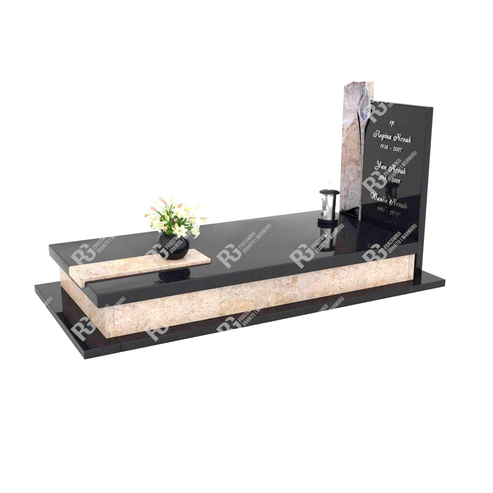 Einzelgrabstein mit Calla-Skulptur CK 29+360 – photo №6