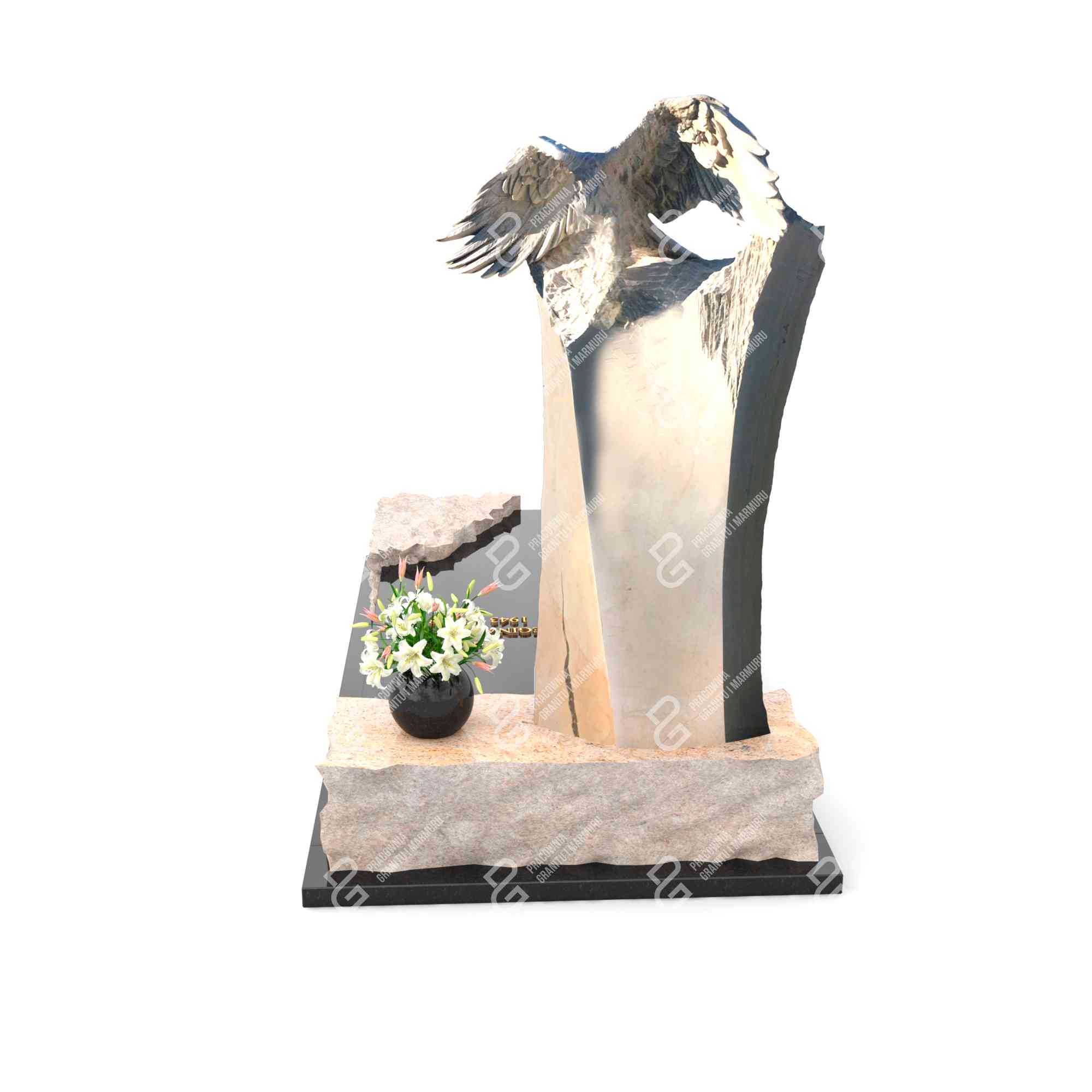 Einzelgrabstein mit Adlerskulptur CK 40+360 – photo №4