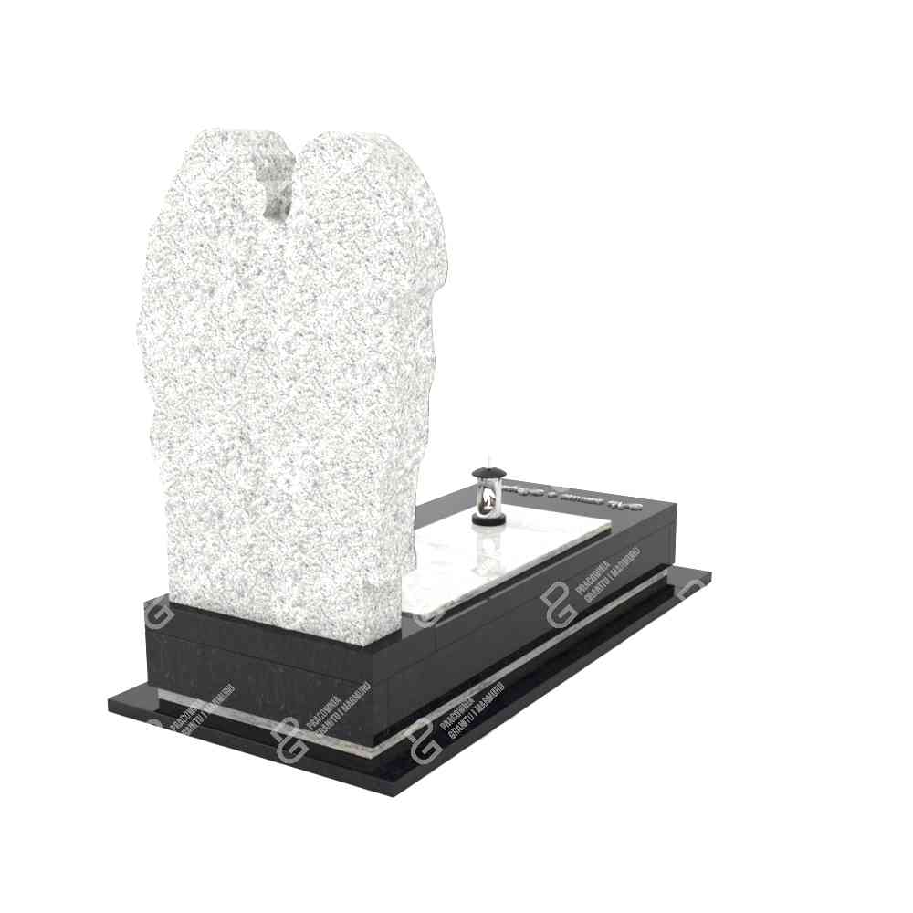 Einzelgrabstein mit Engelsfigur aus Marmor CK 45+360 – photo №4