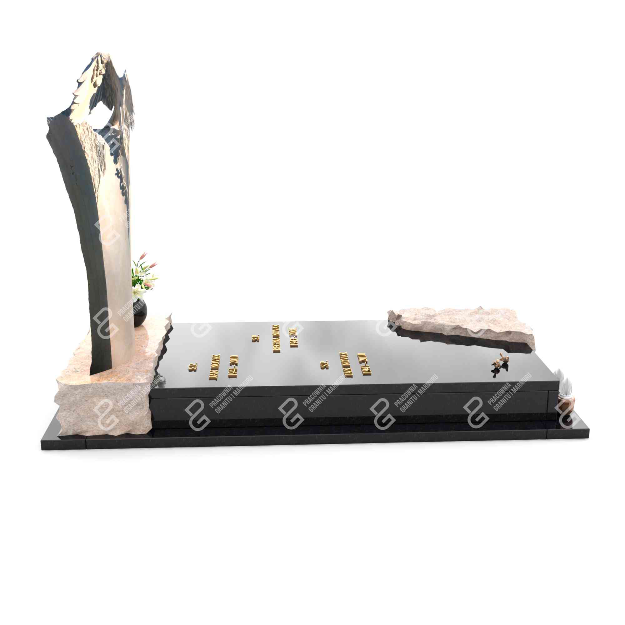 Einzelgrabstein mit Adlerskulptur CK 40+360 – photo №1