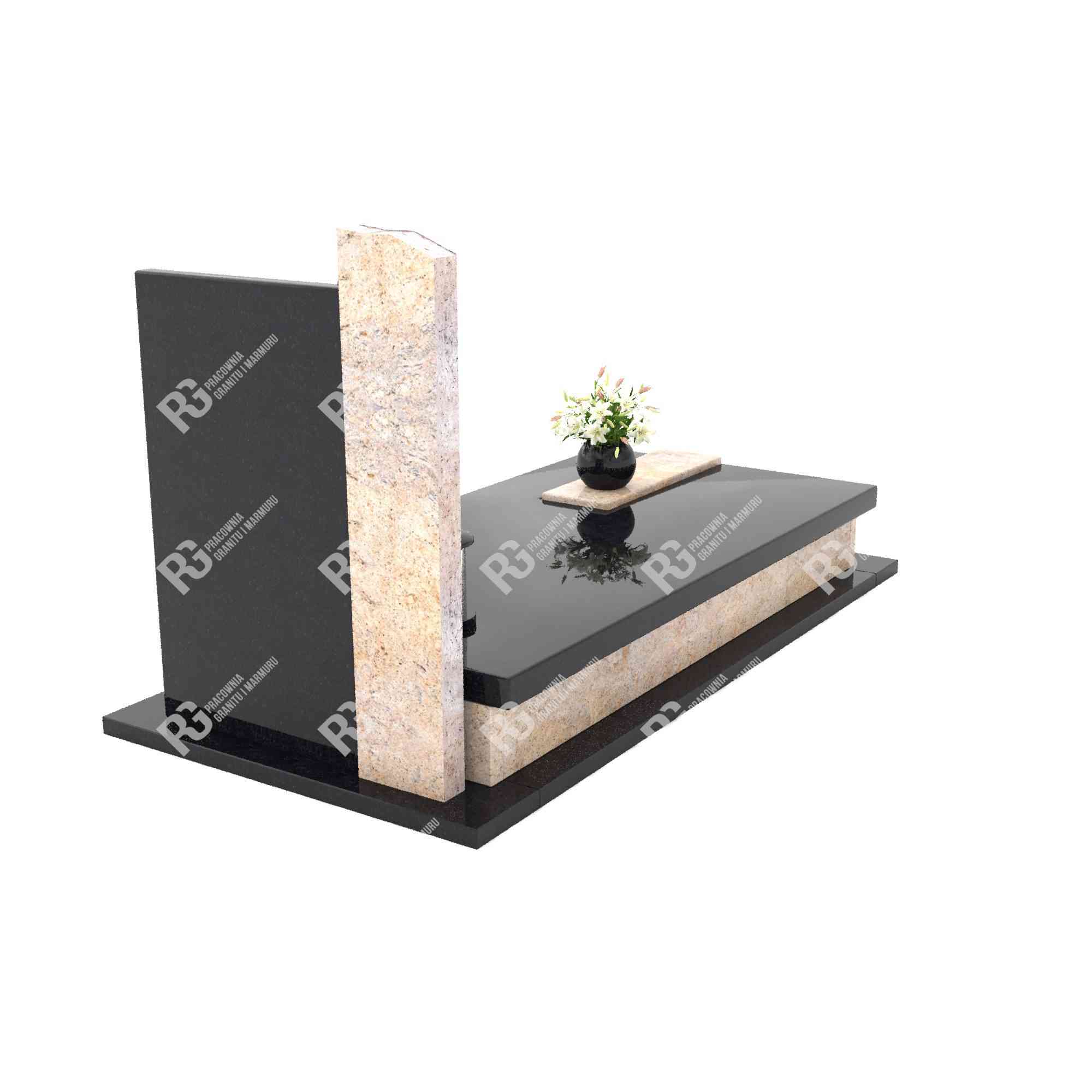 Einzelgrabstein mit Calla-Skulptur CK 29+360 – photo №1