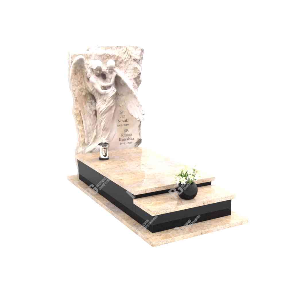 Moderner Einzelgrabstein mit Skulptur CK 31+360 – photo №12
