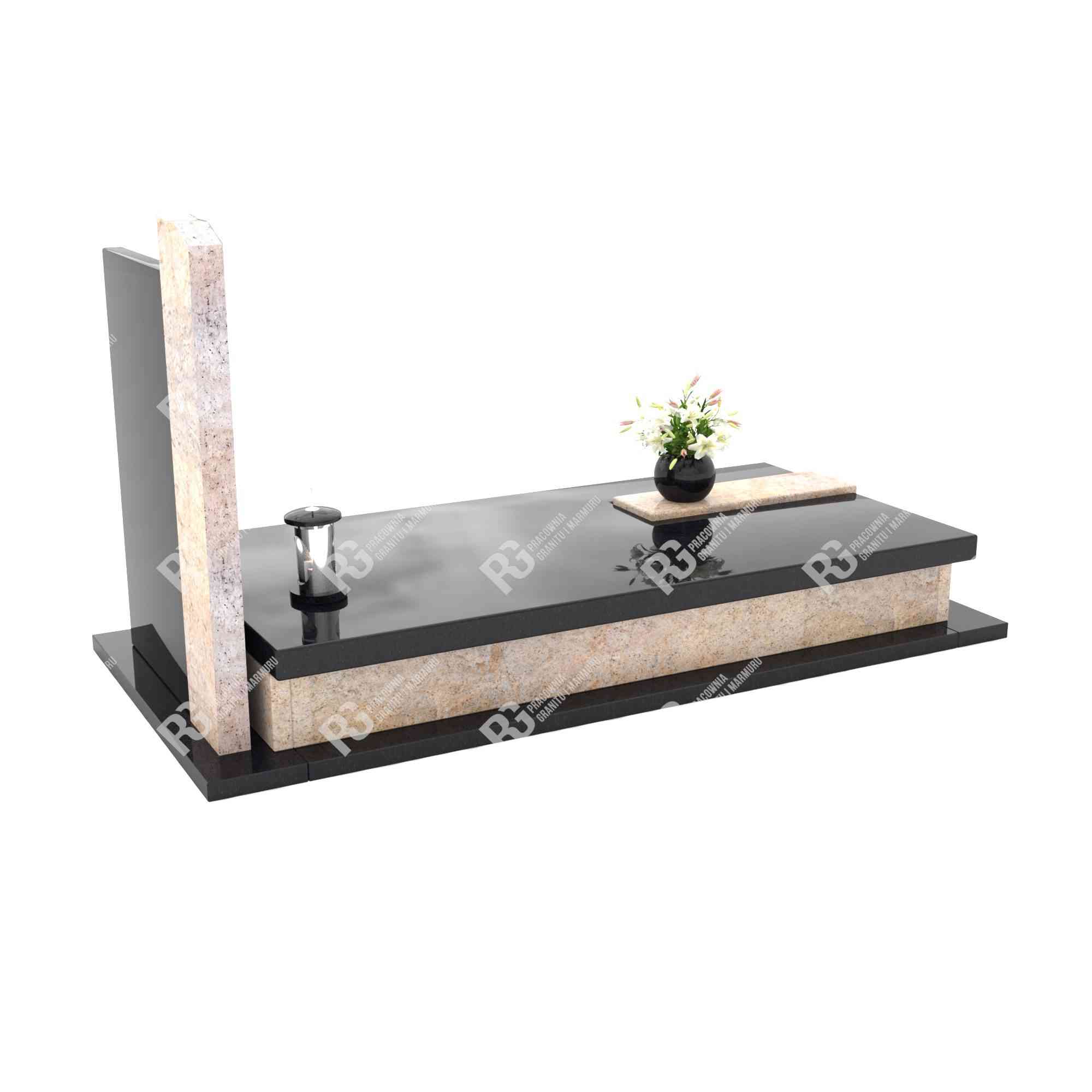 Einzelgrabstein mit Calla-Skulptur CK 29+360 – photo №12