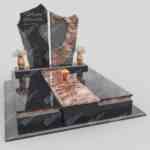Doppelgrabstein mit Herzskulptur KD 7 Foto 34