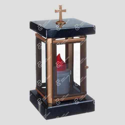 Elegantes Grablicht für den Friedhof (L 12 13x13x26 cm)