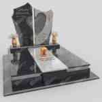Doppelgrabstein mit Herzskulptur KD 7 Foto 37